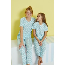 Siyah İnci Örme Pijama Takım 24107084 Çok Renkli