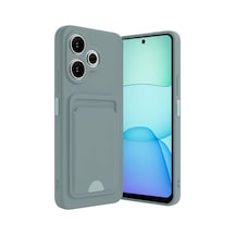 Xiaomi Redmi 13 4g Kılıf Kelvin Kartvizitli Silikon - Açık Yeşil Acik Yesil