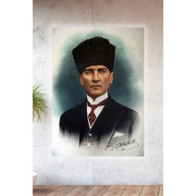 Lucena Metal Baskılı Atatürk Koleksiyonu Tablo No 4 - 30 Cm X 40 Cm