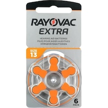Rayovac 13 Numara Kulaklık Pili 6 Lı Paket