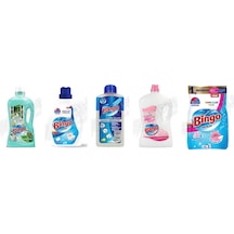Bingo Yüzey Tem. Fresh 2.5 Lt + Beyazlar İçin Sıvı Det. 1755 Ml + Bulaşık 250 Ml + Yüzey Tem. Fresh 2.5 Lt +renkliler Toz 8 Kg 5'li Set Diğer