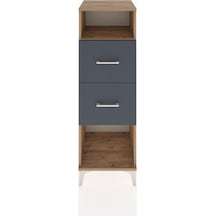 Hyperion Dolap Tek Raflı 2 Çekmeceli 44x44x134 Çam-antrasit Atlas Çam