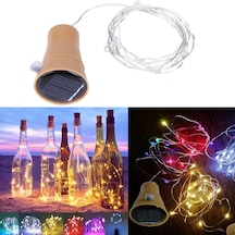 Güneş Enerjili 2 Metre Cam Şişe Aydınlatma Led Işık - Renkli Dekoratif Şişe Lambası RGB