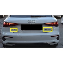 Audi Uyumlu A3 Ve 30 Tfsı Bagaj Yazısı Seti 2'li Paket 3m 3d Abs
