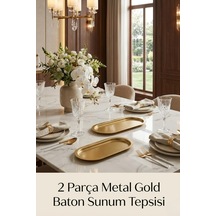 Baton Tepsi Set, 2'li Gold