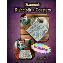 Knitted Diamonds Dishcloth And Coasters