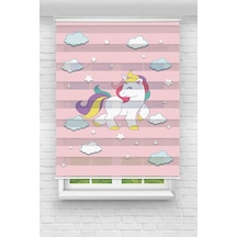 Perdeoutlet38 Enxboy Pony Dijital Baskılı Zebra Perde-cocuk Odası-stor Perde Renkli
