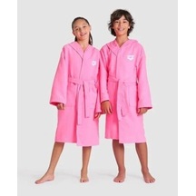 Arena Zeal Jr Robe/shockıng Pınk-whıte Çocuk Bornozu Çok Renkli