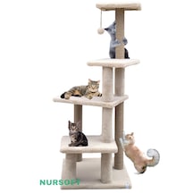 Nursoft Premium Çok Katlı Uzun Büyük Boy Kedi Koltuk Tırmalama Koruyucu Tırmalama Tahtası