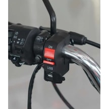 Motosiklet Sis Far Açma Kapama Butonu Gidon Tipli Usb Girişli Motosiklet Aç Kapa Butonu Standart