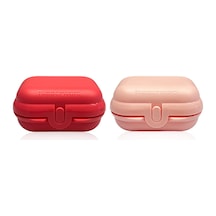 Tupperware Eco Mini Taşıma Kabı 2'li Pembe- Toz Pembe