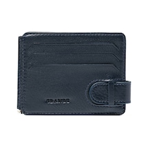 Lacivert Cüzdan & Kartlık Unisex 711 Grande Deri Cüzdan Kartlık