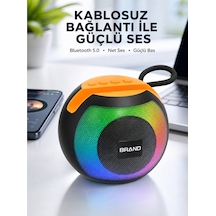 Rgb Işıklı Taşınabilir Kablosuz Bluetooth Hoparlör Yeni Nesil - Lisinya