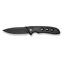 Civivi Hyperpulse Flipper & Thumb Stud & Button Lock Knife Black Aluminum Handle Kamp Çakı Siyah