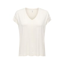 Only Onlcarrıe S/s Stıtch Glıtter Top Jrs Kadın Gri T-shirt - 15369279