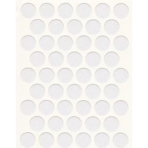 Yapışkanlı Vida Tapası Beyaz 10 Mm Gümüş