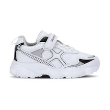 Slazenger Fıffy Unisex Çocuk Cırtlı Beyaz / Siyah Günlük Spor Ayakkabısı Beyaz - Siyah