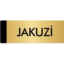 Metal Yönlendirme Levhası, Departman Kapı Isimliği Jakuzi 5x20 Cm Altın Renk