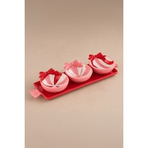 Karaca New Year Candy Twist Pink Tabaklı Çerezlik 30 Cm Pembe