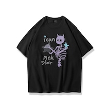 Tarzsokak Unisex I Can Pick Star Tshirt Siyah Siyah