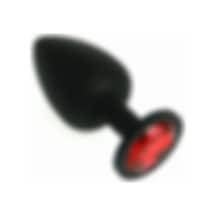 Red Fox Silikon Anal Plug Taşlı Medium