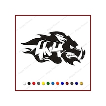4X4 Kurt Sticker Kurt Off Road Sticker Oto Sticker Araba Sticker