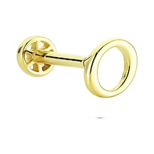 Glorria Altın O Harfi Tragus Piercing Çok Renkli