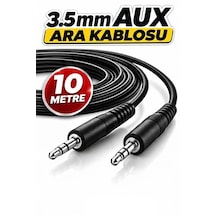 10 Metre 10mt 3.5mm Aux Kablo Erkek To Erkek Bilgisayar Macbook Mp3 Araba Tv Cep Telefonu Hoparlör Uyumlu Aux Ara Kablosu