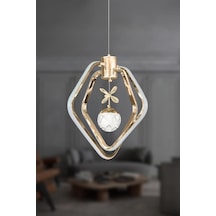 Eray Aydınlatma 1601-3 Led Gold Avize Sarı