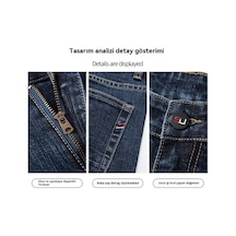 2025 İlkbahar Ve Sonbahar Yeni Üst Düzey Erkek Kot Pantolonları Gri-siyah