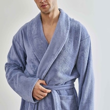 Linens Soft Pamuk Bornoz Mavi Xl Koyu Mavi