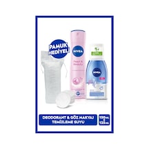 NIVEA Çift Fazlı Göz Makyaj Temizleme Suyu 125 ML + Pearl & Beauty Kadın Sprey Deodorant 150 ML