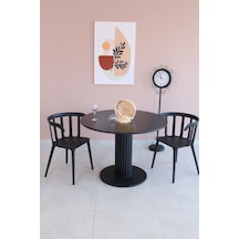 Modern Mat Siyah Mdf Yemek Masası SİYAH İNCİ Masa, Toplantı /Sunu