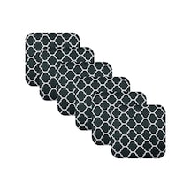 Knsz Oturma Minderi 6 Lı Artis&mutlu Viona Kumaş Tel Bar Taburesi Sandalyesi İçin Siyah