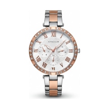 Kadın Kol Saati Rose Gold Renk, Beyaz Kadran - Şık Metal Kordon, 2 Yıl Garantili Çok Renkli