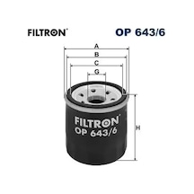 Nissan Primera P12 Yag Filtresi 1.6 2003-2011 Fıltron Op6436