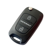 Hyundai Uyumlu Accent Yazılı Anahtar Kabı Kumanda Kabı Vidalı Logolu