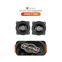 10 Cm Oto Hoparlör 200w 3 Yollu Araç İçi Kapı Hoparlörü Net Ses Performansı