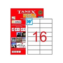 Tanex Lazer Etiket 105X37.125 MM Tw-2105