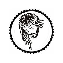 Jesus Tasarım Sticker 10 X 10 Cm