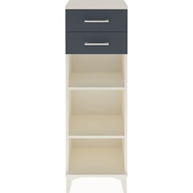 Arges Dolap 2 Raflı 2 Çekmeceli 44x30x134 Aytaşı-antrasit Aytaşı