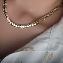 14k Altın Pullu Arpa Model Kolye