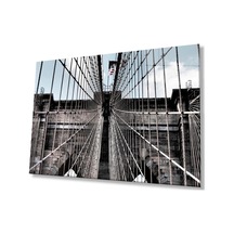 Köprü Cam Tablo 4mm Dayanıklı Temperli Cam, Bridge Glass Wall Decor