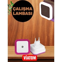 Priz Ve Şarj Özellikli Led Gece Lambası Renkli