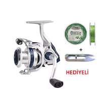 Okuma Arıa-3000a Painting Silver 1bb İp Misina Sarılı Olta Makinesi