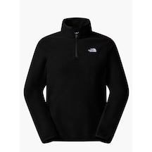 The North Face M Glacier Fleece 1/4 Zip Erkek Polar Siyah