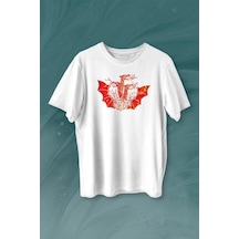 Dragon House Of Targaryen Aegon Ejder Alev Baskılı Tişört Unisex T-shirt 001