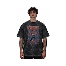 Scorpions Rock Metal Müzik Grubu Baskılı Unisex Oversize Vintage Siyah