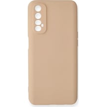 Uray Store Realme 7 Kılıf Nano İçi Kadife Silikon - Pudra