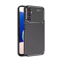 Samsung Galaxy Uyumlu A05s Kılıf Auto Focus Karbon Kapak - Siyah